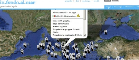 infondoalmar  mappa navi mediterraneo