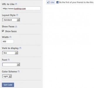 facebook like button