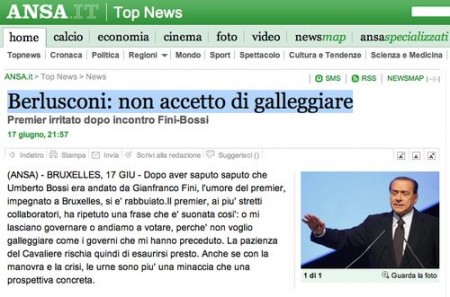galleggiare berlusconi